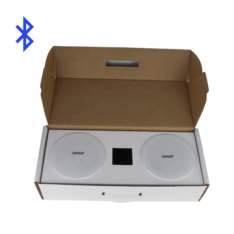 Home Cinema Plafond - Paire d'enceintes de plafond Bluetooth 20W