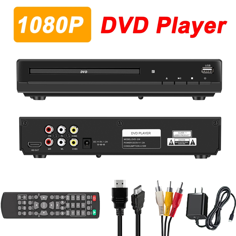 Home Cinema Dvd System - Lecteur DVD 1080P HD, lecteur de