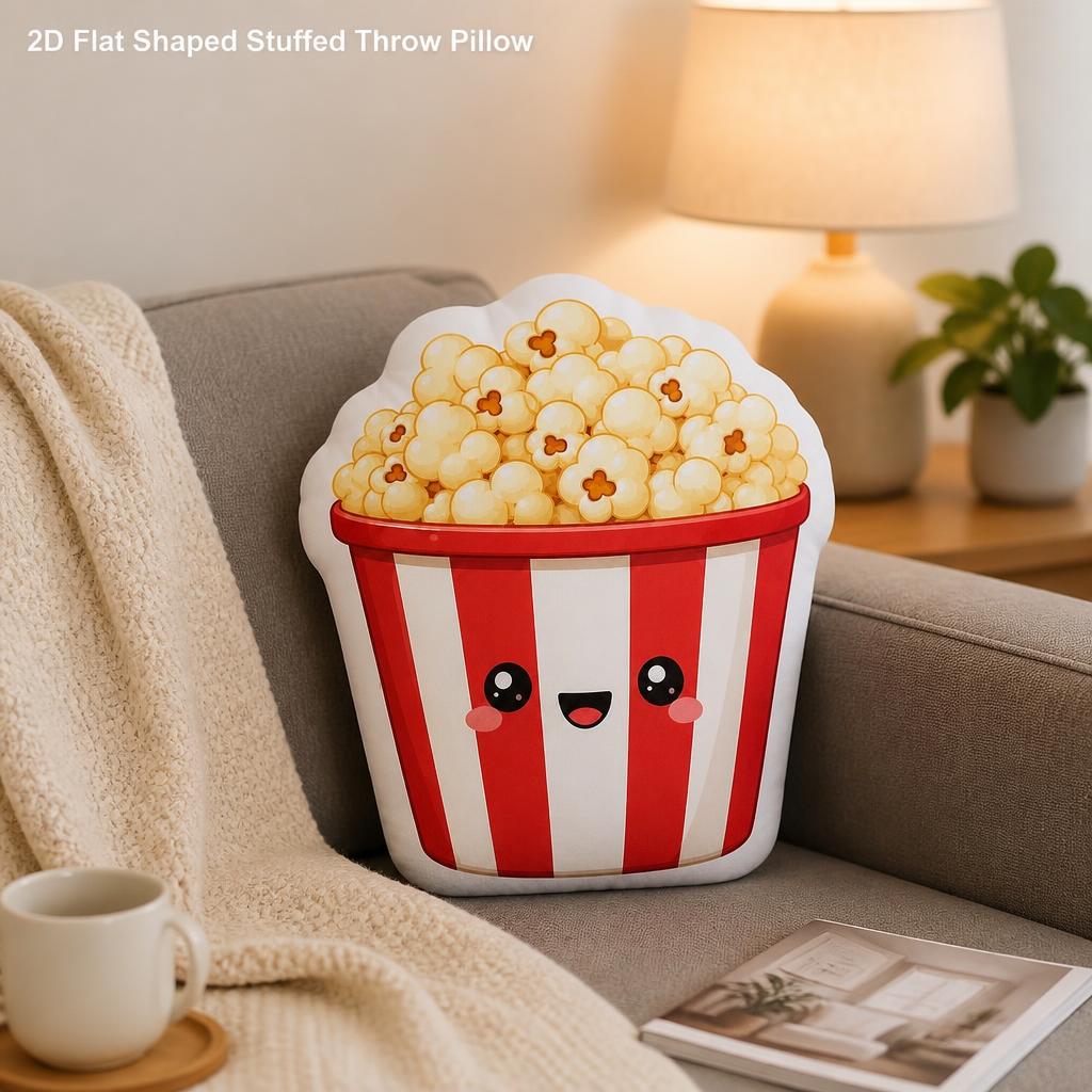 Home Cinema Food - Coussin en peluche irrégulier en forme