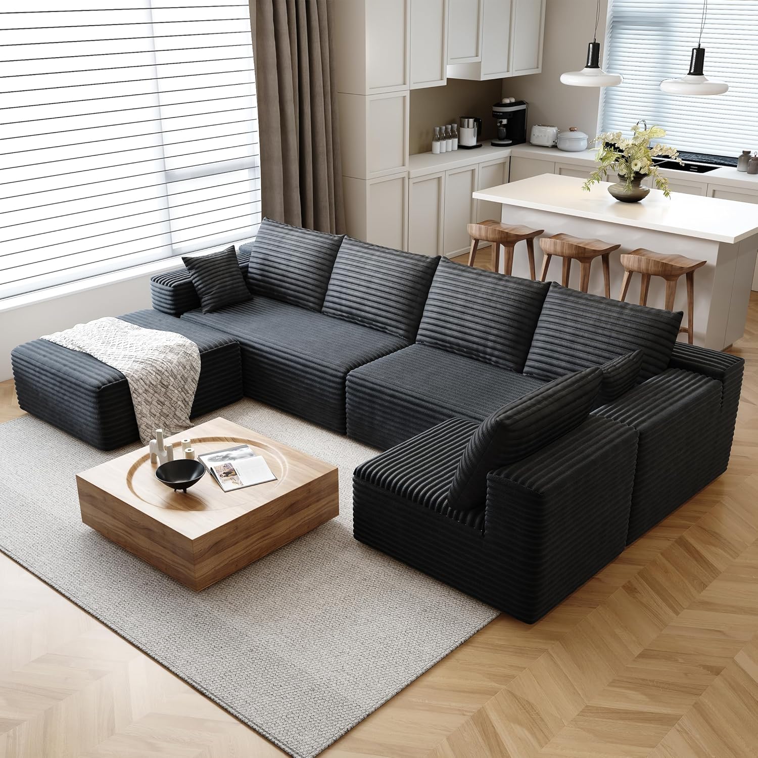 Recliner Sofa Cover - Canapé sectionnel de style nuage, avec