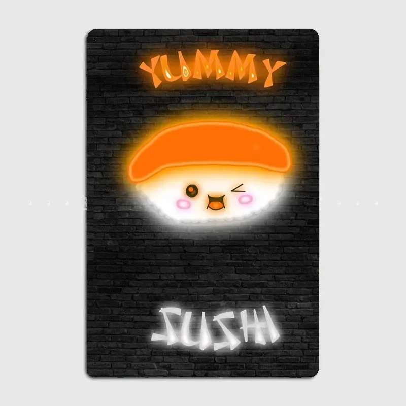Home Cinema Food - YUMMY SUSHI – panneau néon alimentaire