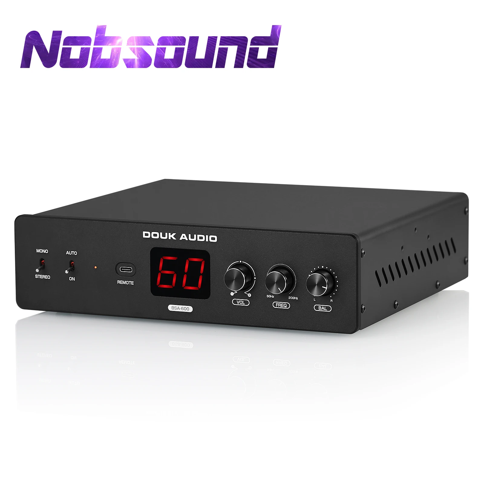 Home Cinema Receiver - Nobsound BSA-600 230W Bridge Stéréo/Mono Bass