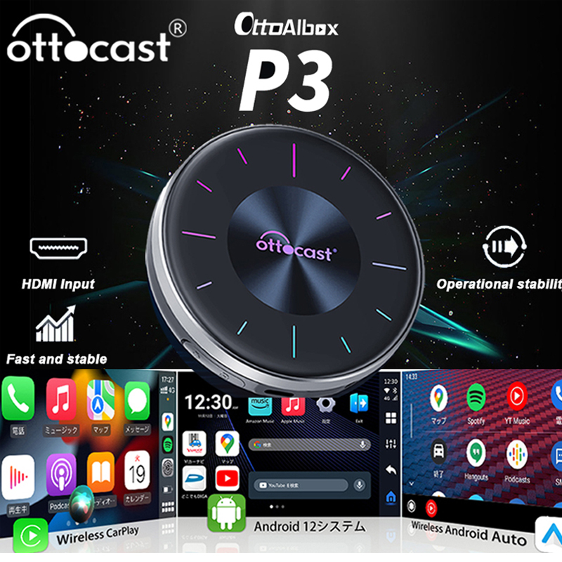 Home Cinema Youtube - OTTOCAST P3 CarPlay AI Box Adaptateur