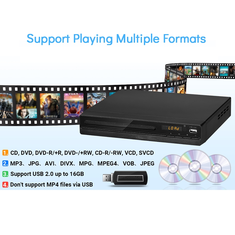 Lecteur DVD 1080P HD, lecteur  - Home Cinema Dvd System avis et prix