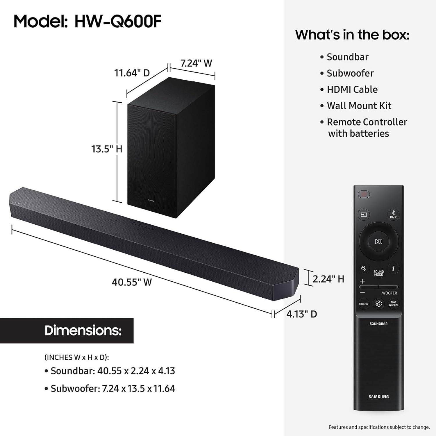 Barre de son Samsung HW-Q600F/ - Home Cinema System Samsung avis et prix