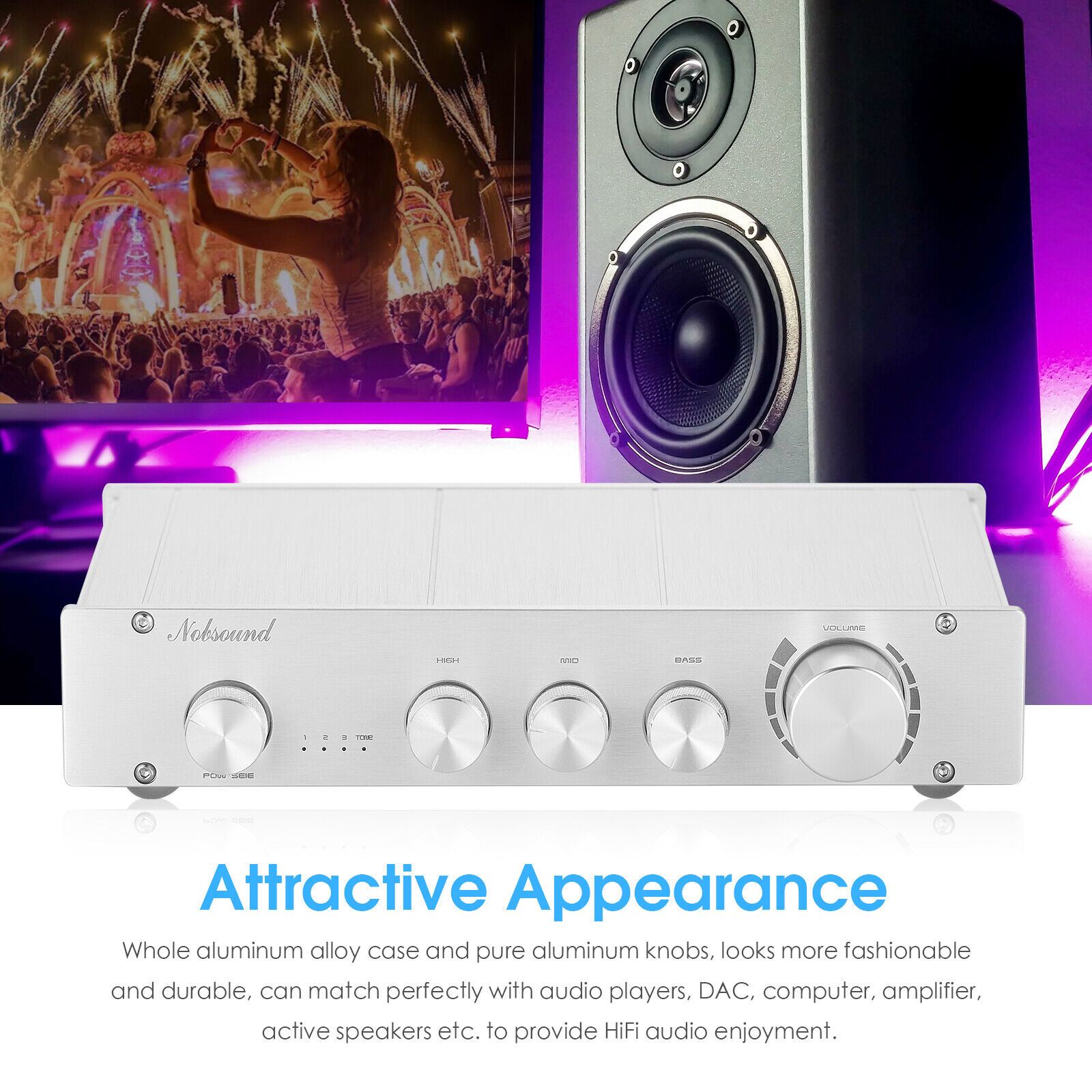 Nobsound HiFi 3 voies classe A - Home Cinema Receiver avis et prix