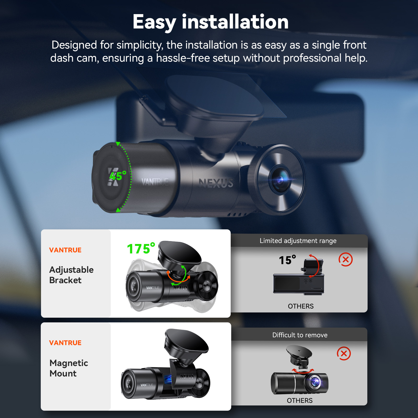 Vantrue N2X 2.7K HDR Dashcam a - Home Cinema Blu Ray Sony avis et prix