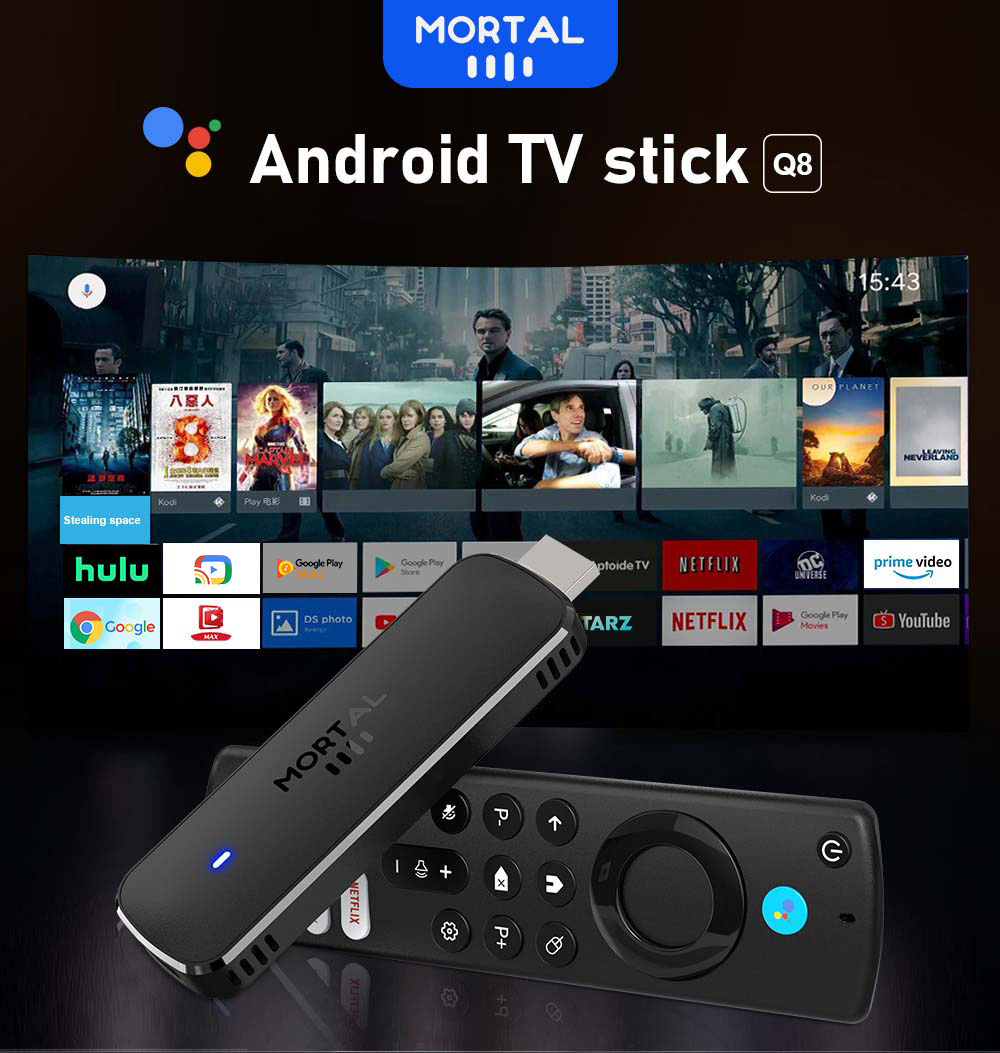 Clé TV Android Mortal Q8 Versi - Home Cinema Youtube avis et prix