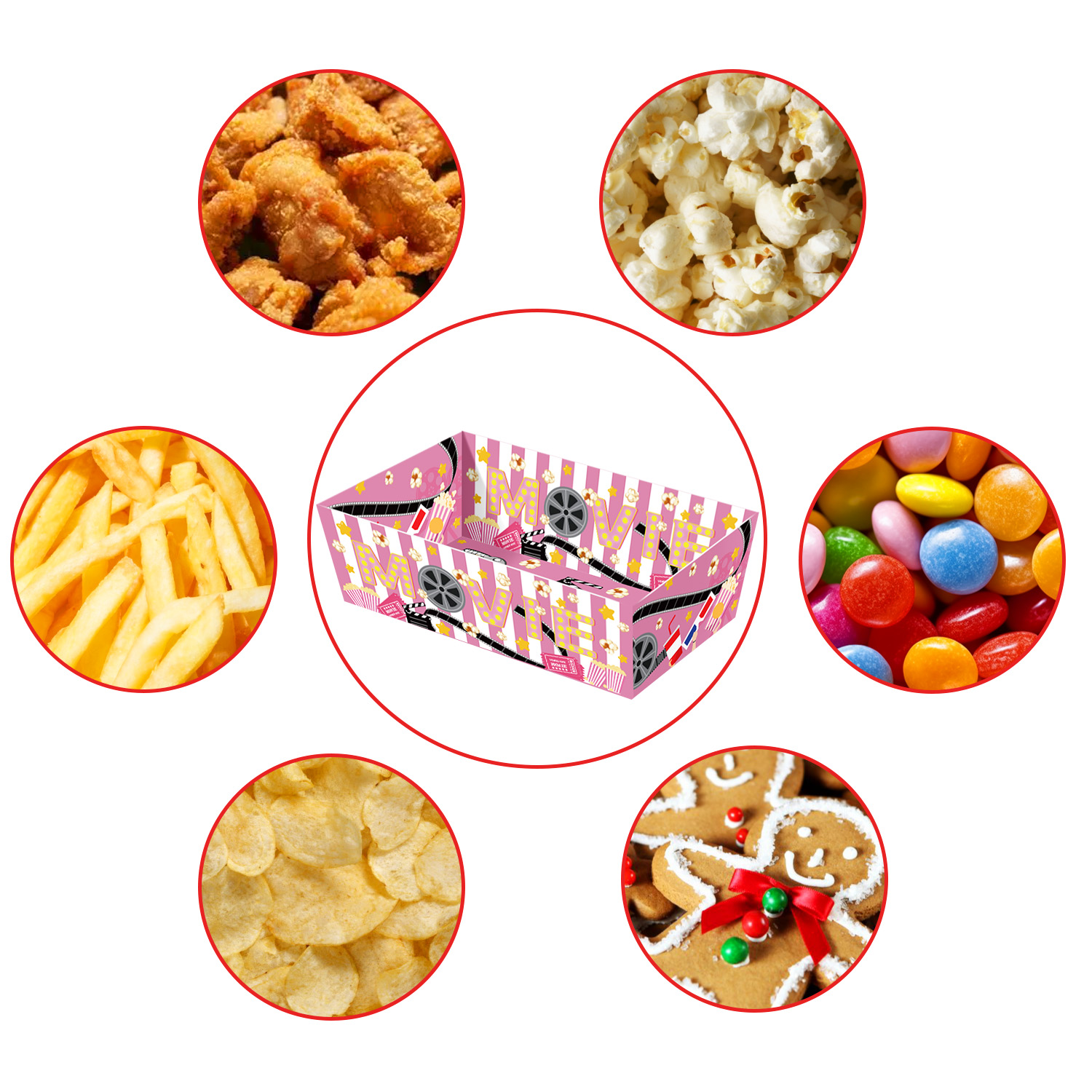 Barquettes jetables en papier  - Home Cinema Food avis et prix