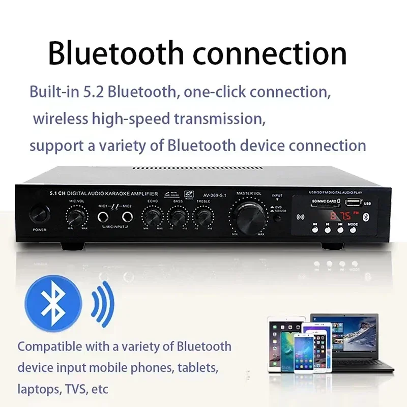 AV-369BT Bluetooth 5.1 haut-pa - Home Cinema Receiver avis et prix