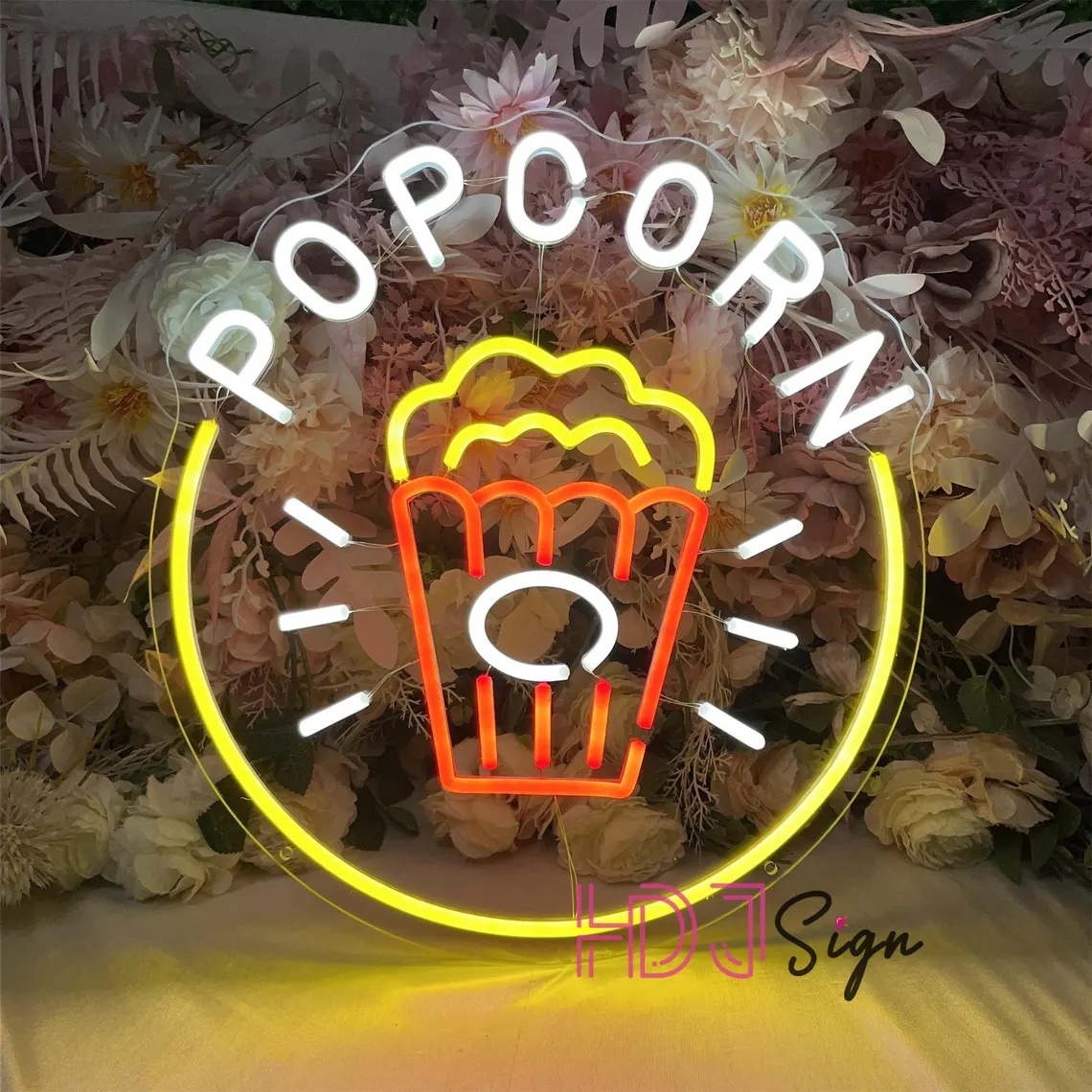 Panneau lumineux LED Popcorn,  - Home Cinema Food avis et prix