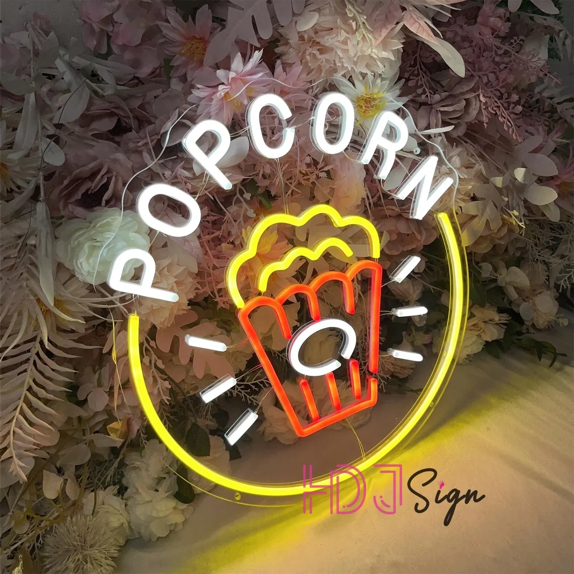 Panneau lumineux LED Popcorn,  - Home Cinema Food avis et prix