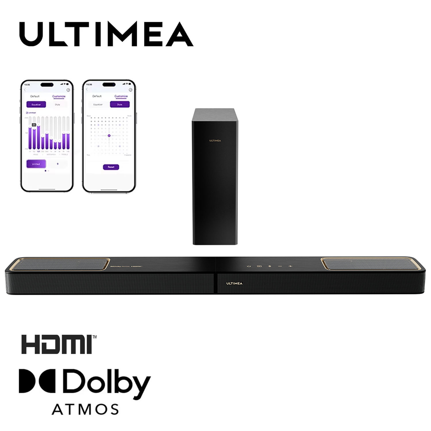Barre de son ULTIMEA 3.1.2 can - Home Cinema With Wireless Rear Speakers avis et prix
