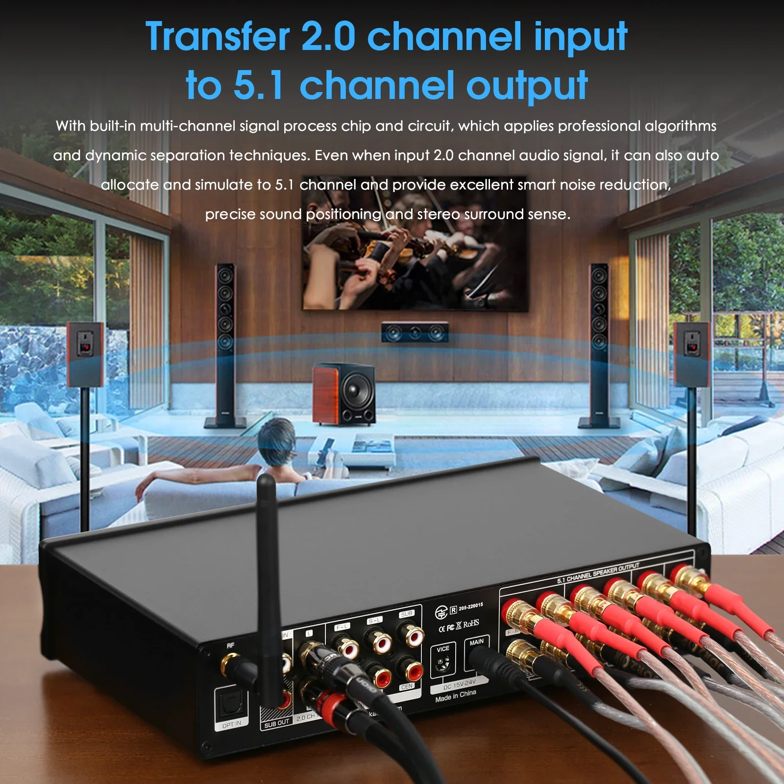 Douk Audio 5.1 canaux amplific - Home Cinema Receiver avis et prix