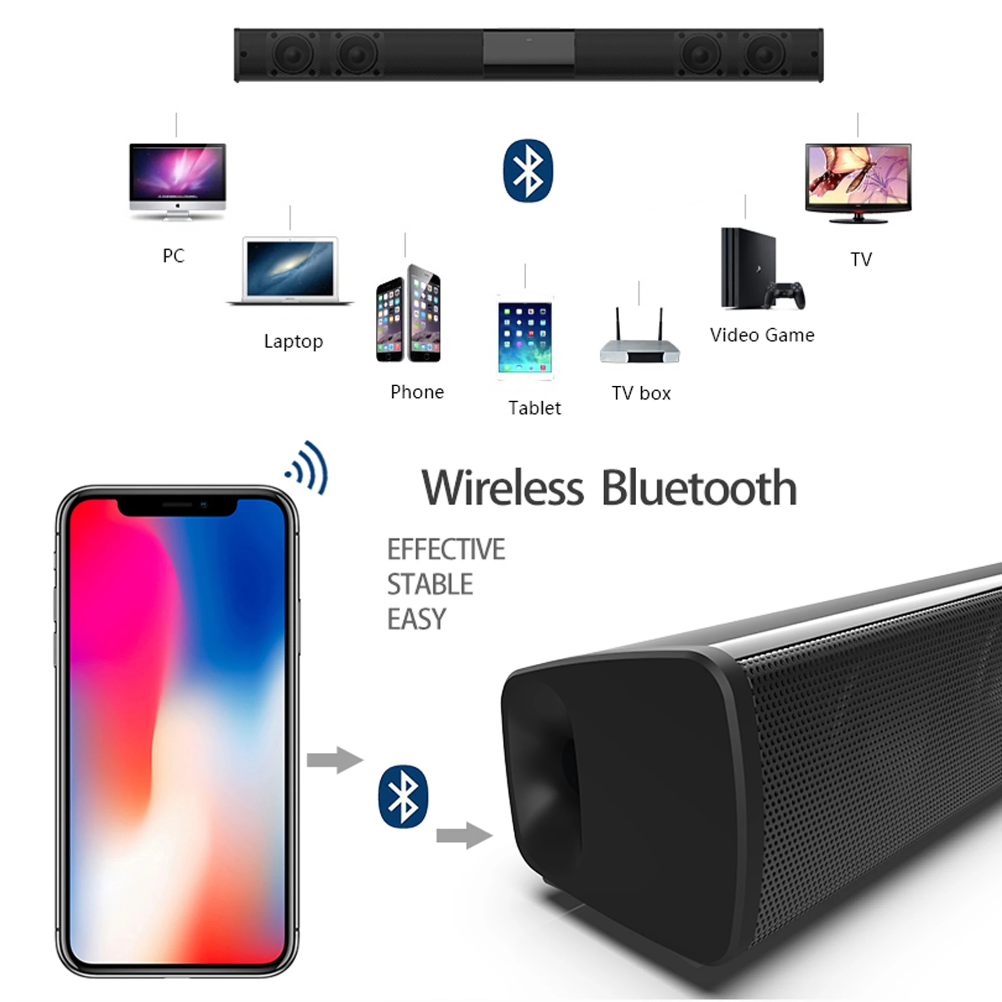 Barre de son haute puissance 4 - Home Cinema With Wireless Rear Speakers avis et prix