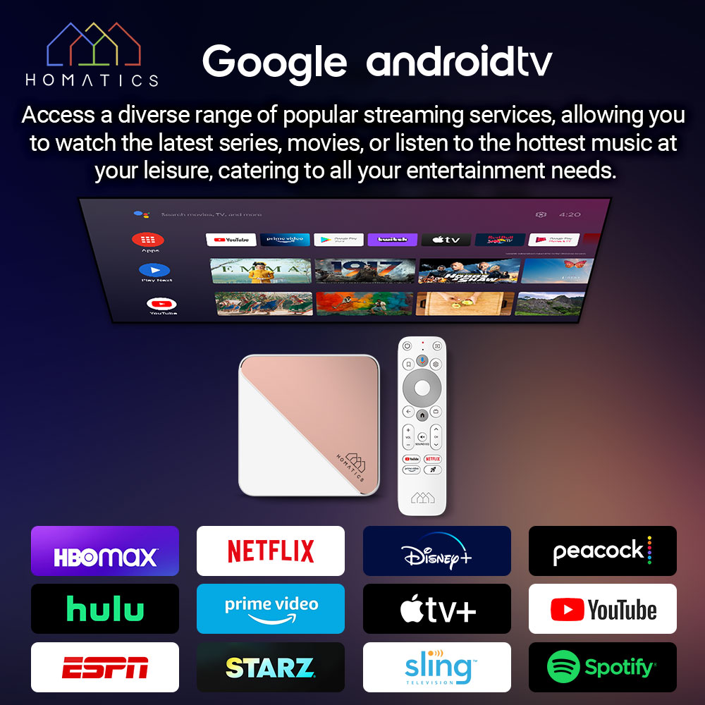 HOMATICS Box R 4K Plus TV Box  - Home Cinema Youtube avis et prix