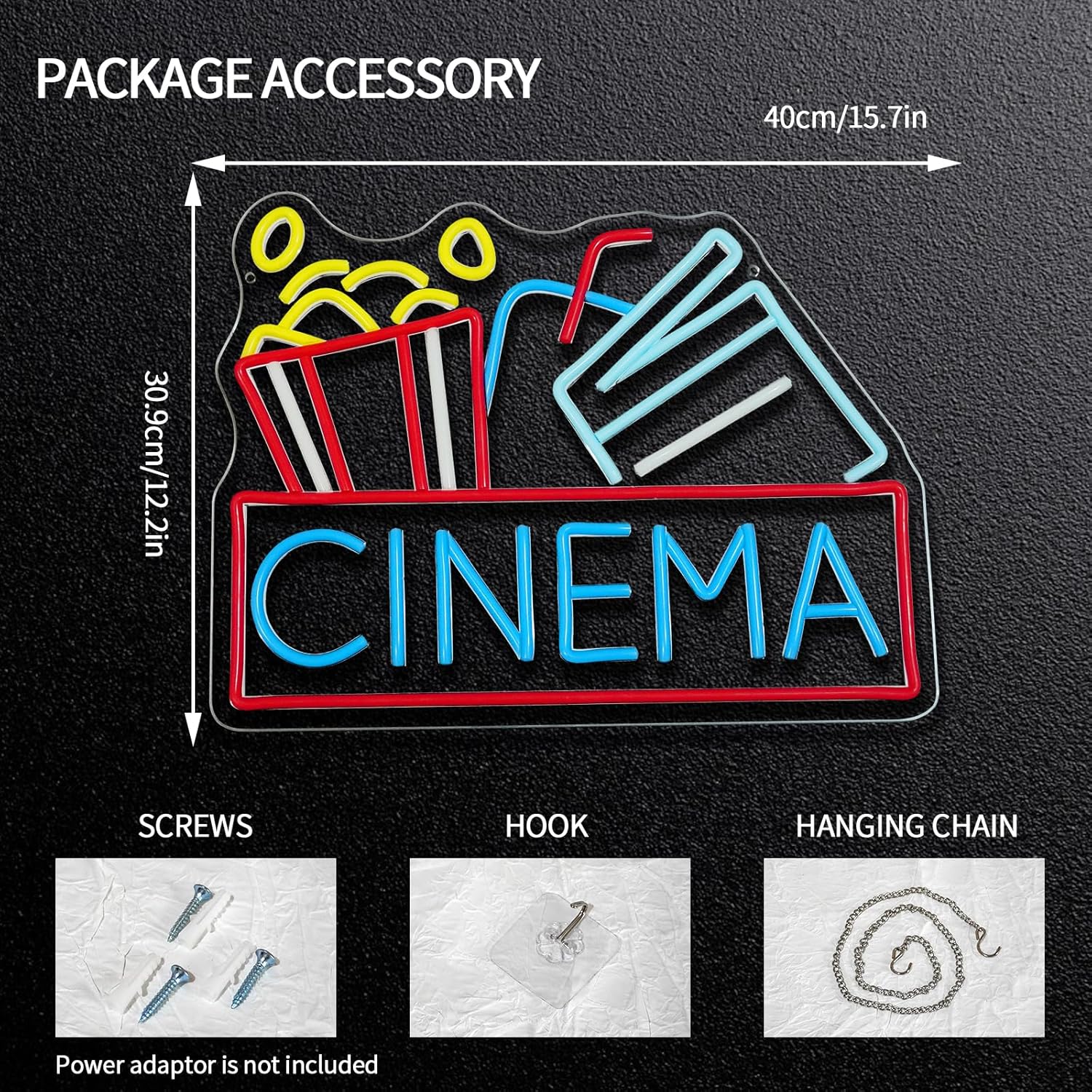 Enseigne néon LED dimmable Pop - Home Cinema Food avis et prix