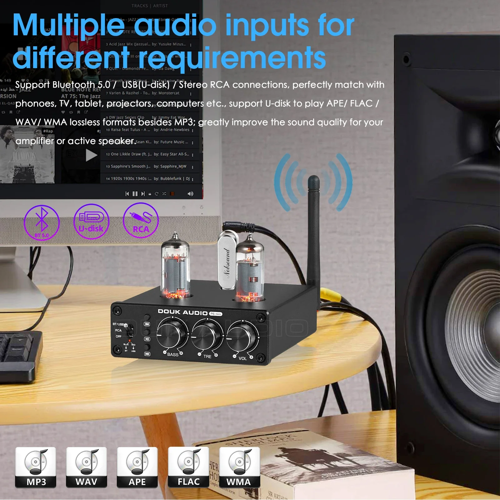 Douk Audio HiFi Bluetooth 5.0  - Home Cinema Receiver avis et prix